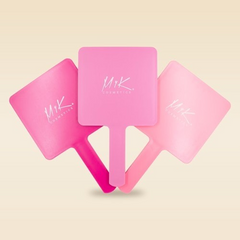 Espejo de Mano Rosado Mediano MYK-553