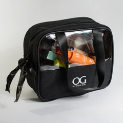 Cosmetiquera Tejida Negra Grande Con Manija OG ZW-2N