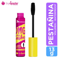 Pestañina Omg Eye Lashes Engrosa y Alarga Cepillo Silicona Grueso By Apple T.Am