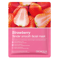 Mascarilla En Velo Facial Hidratante de Fresa Bioaqua BQY12418