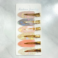 Set de Pinzas Para Cabello x6 Unidades Tornasol DREAM27