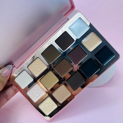 Paleta De Sombras Nude 12 Tonos + 3 Tonos Cremosos Bloomshell BL-SP4135 T02